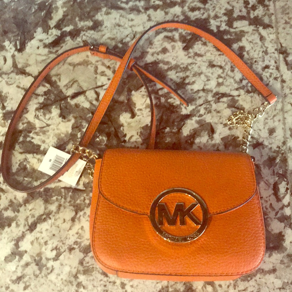 Michael Kors Fulton Tangerine crossbody bag
